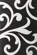 Aurelia 8328 BLACK-GREY — room or full rug view