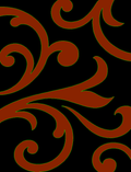 Aurelia 8328 BLACK-RED — room or full rug view