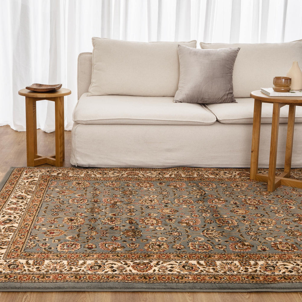 Sarmaya H008 Blue — room or full rug view