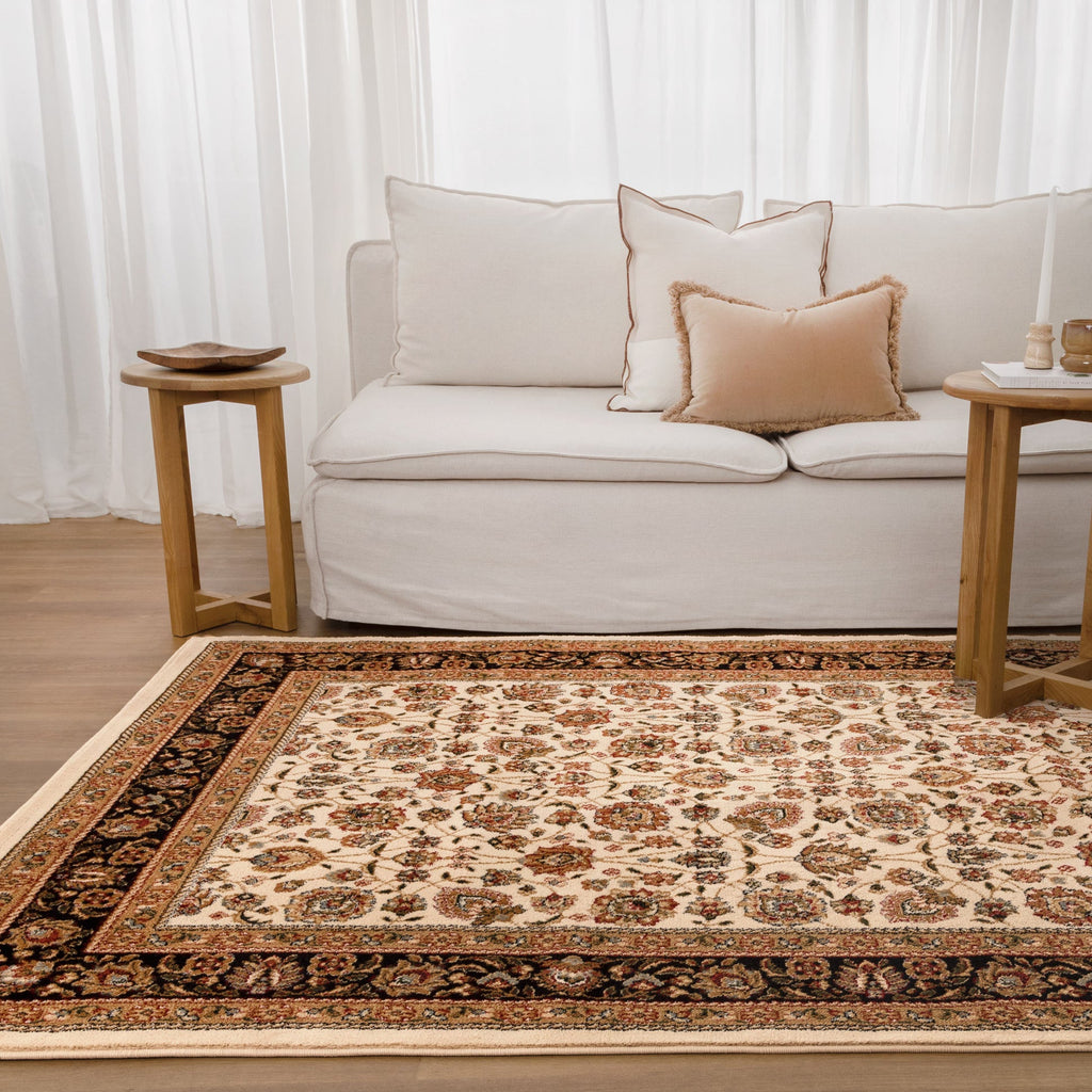 Sarmaya H009 Cream — room or full rug view