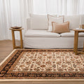 Sarmaya H009 Cream — room or full rug view