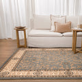 Sarmaya H016 Blue — room or full rug view