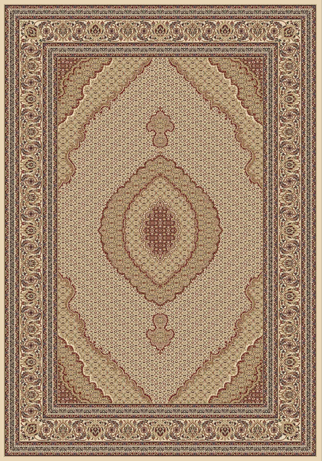 Mehrava 10828 CREAM(063) — room or full rug view