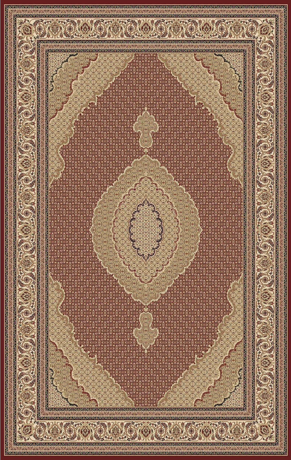 Mehrava 10828 RED (013) — room or full rug view