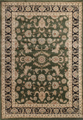 Ravello 500 Green/Black — room or full rug view