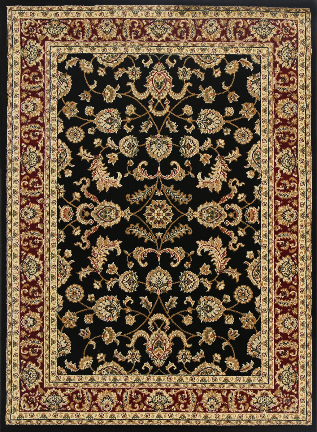 Ravello 500 Black/Red — room or full rug view