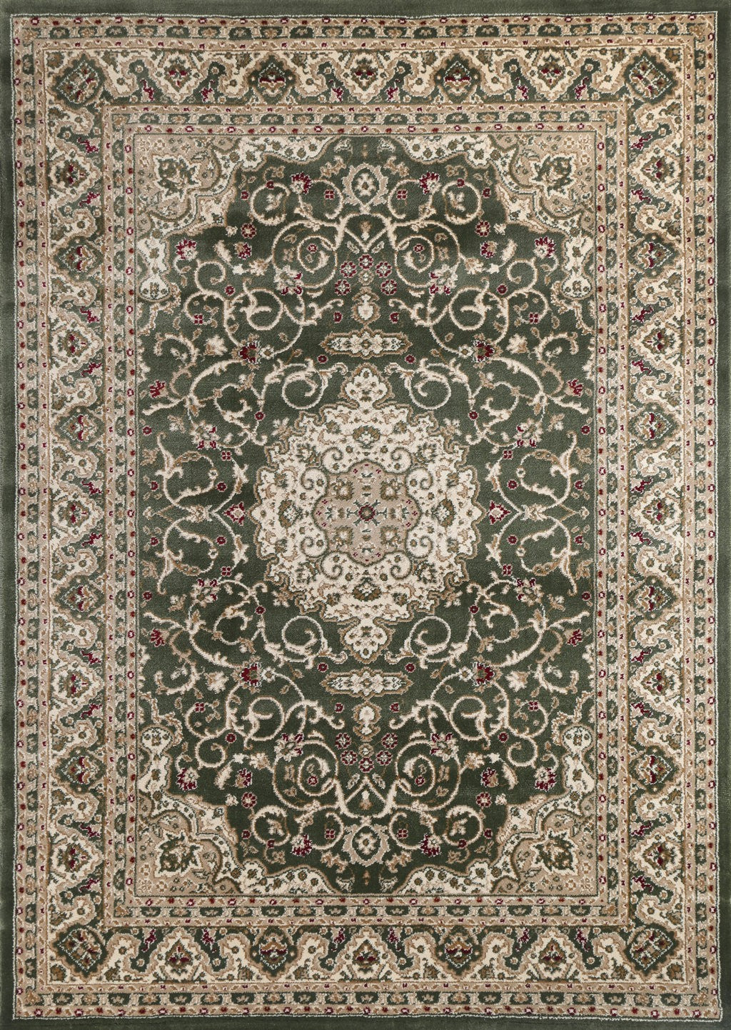 Ravello 600 Green — room or full rug view