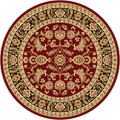 Ravello Circle 500 Red/Black — room or full rug view