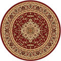 Ravello Circle 600 Red — room or full rug view