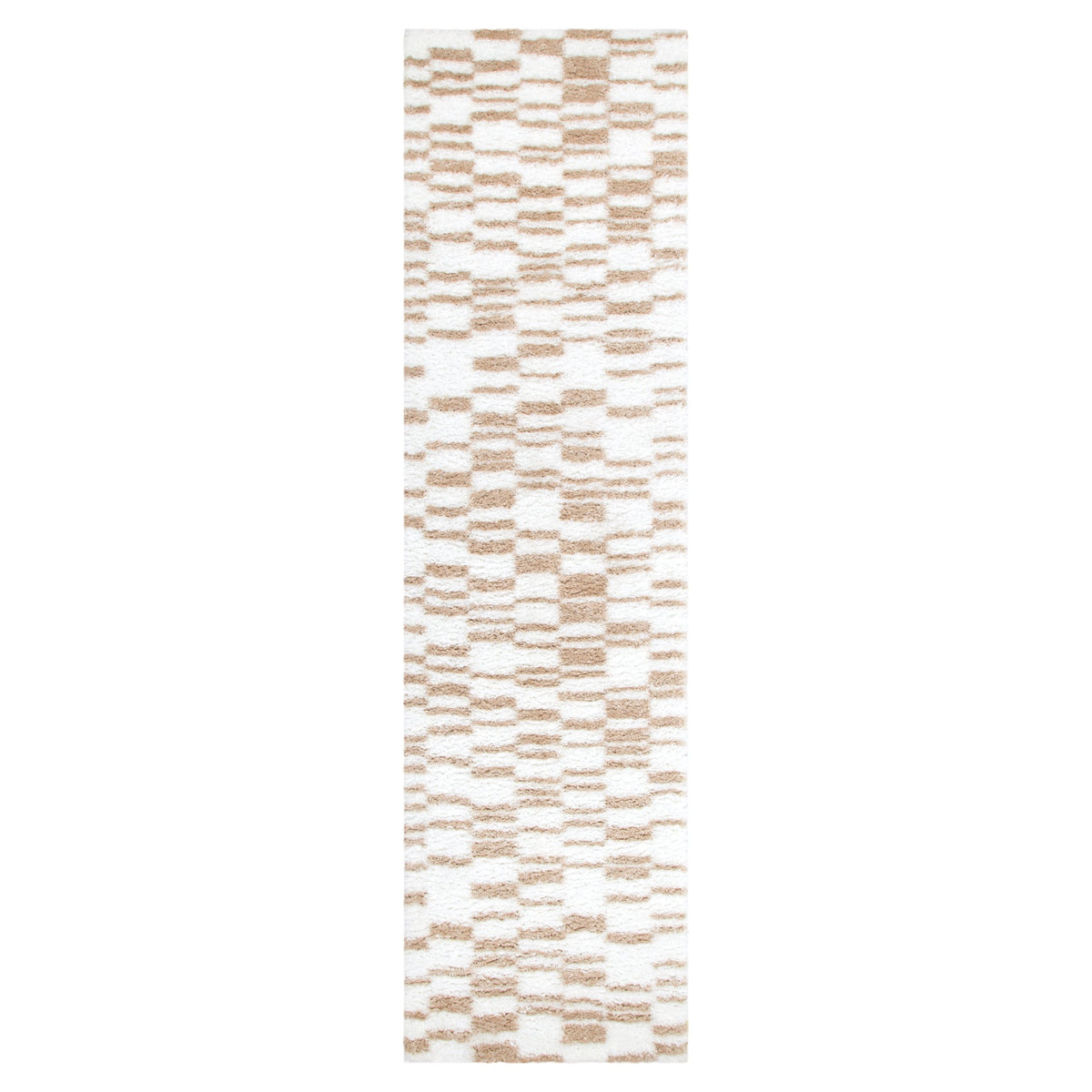 Castello Lines Beige Shaggy Rug - MADRID05 — detail 6