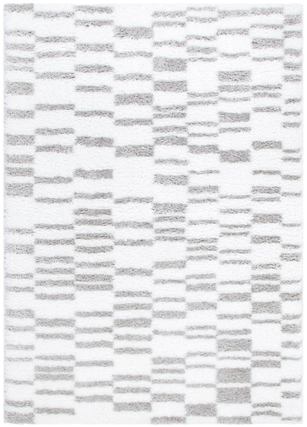 Castello Lines Grey Shaggy Rug - MADRID04 — detail 2