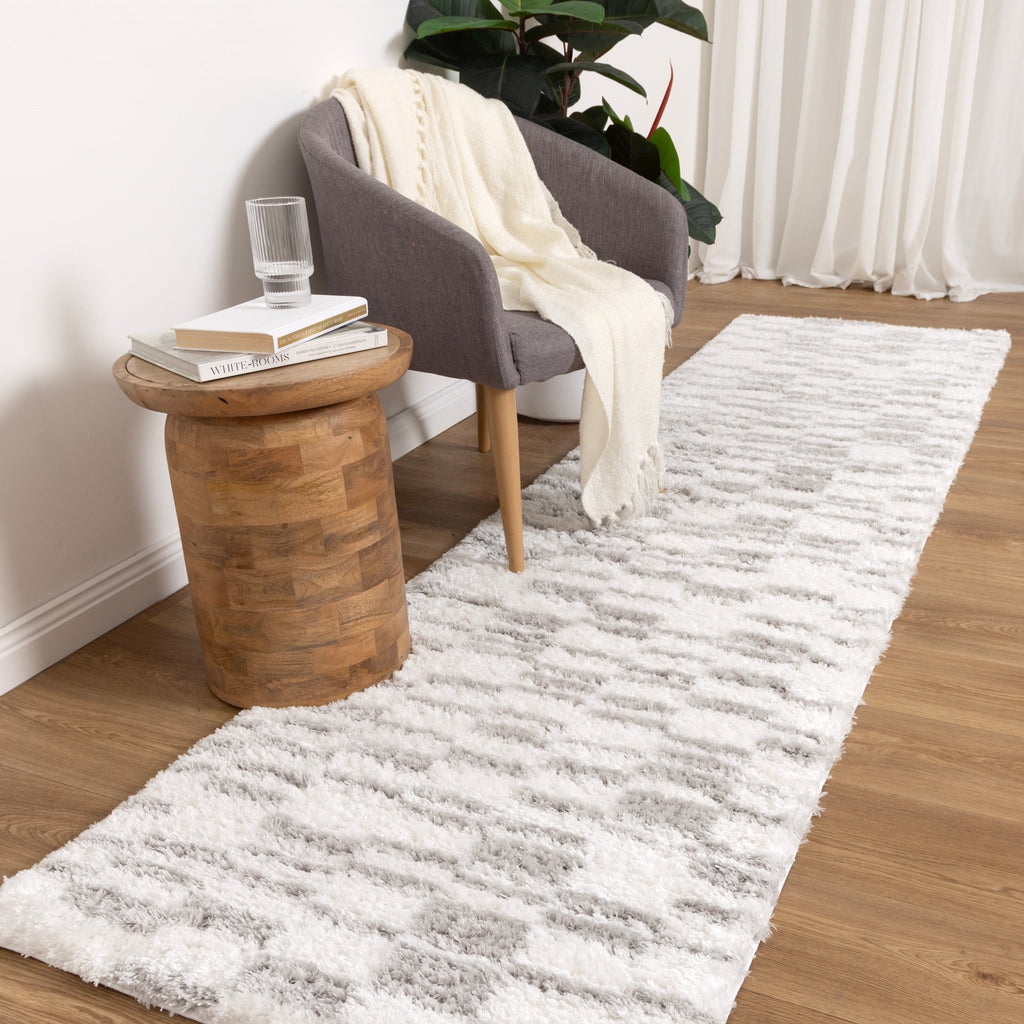 Castello Lines Grey Shaggy Rug - MADRID04 — detail 8