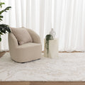 Castello Watercolour Ivory & Beige Shaggy Rug - MADRID03 — room or full rug view