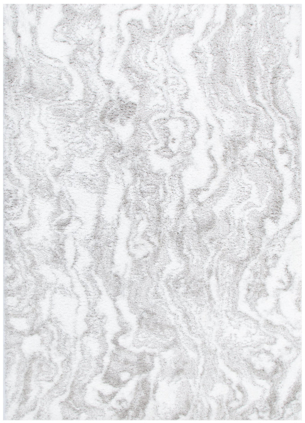 Castello Watercolour Grey Shaggy Rug - MADRID02 — detail 2
