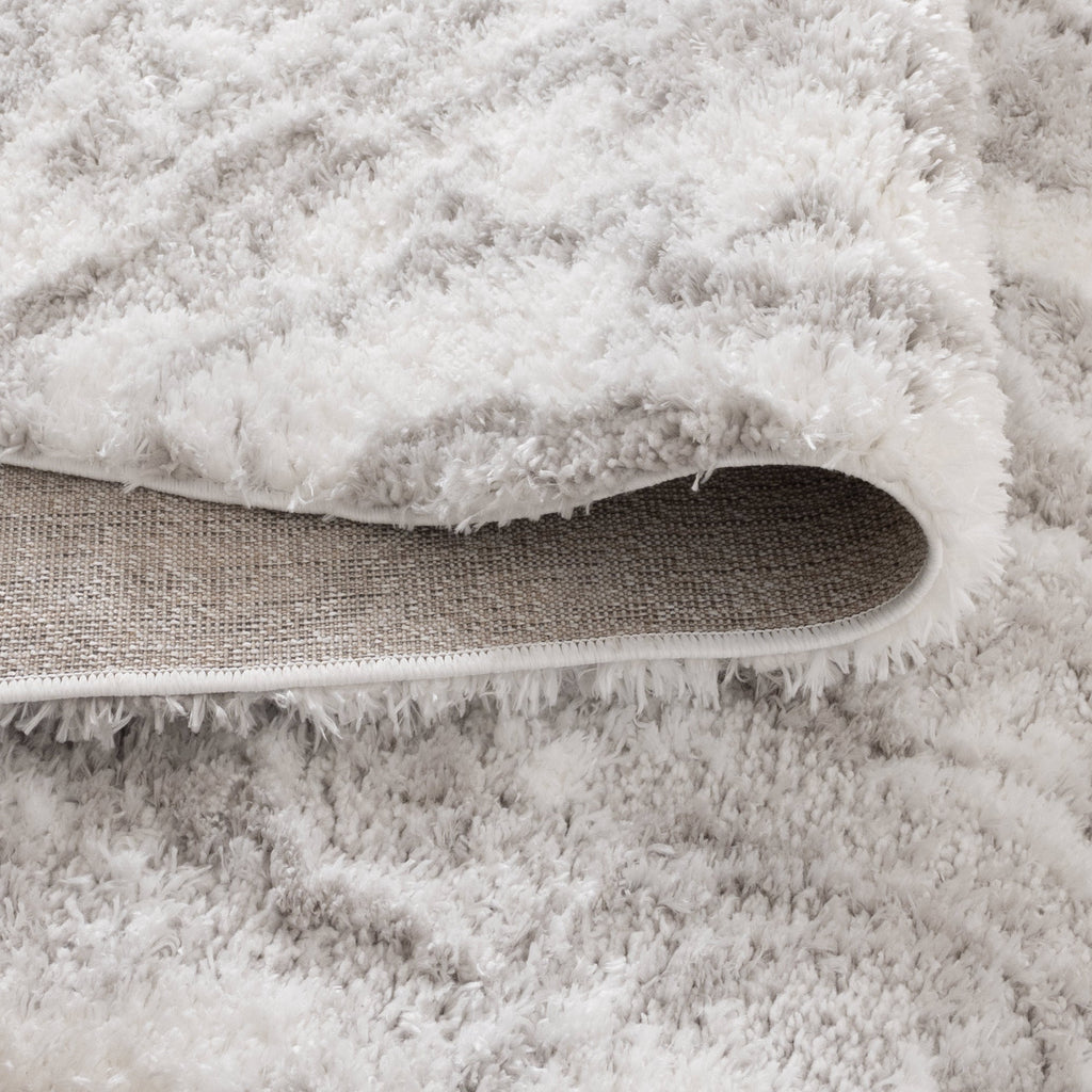 Castello Watercolour Grey Shaggy Rug - MADRID02 — detail 4