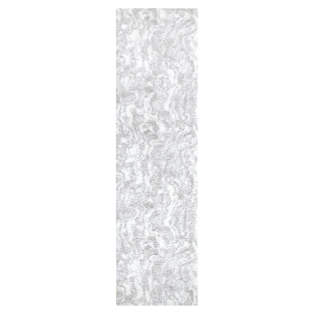 Castello Watercolour Grey Shaggy Rug - MADRID02 — detail 6