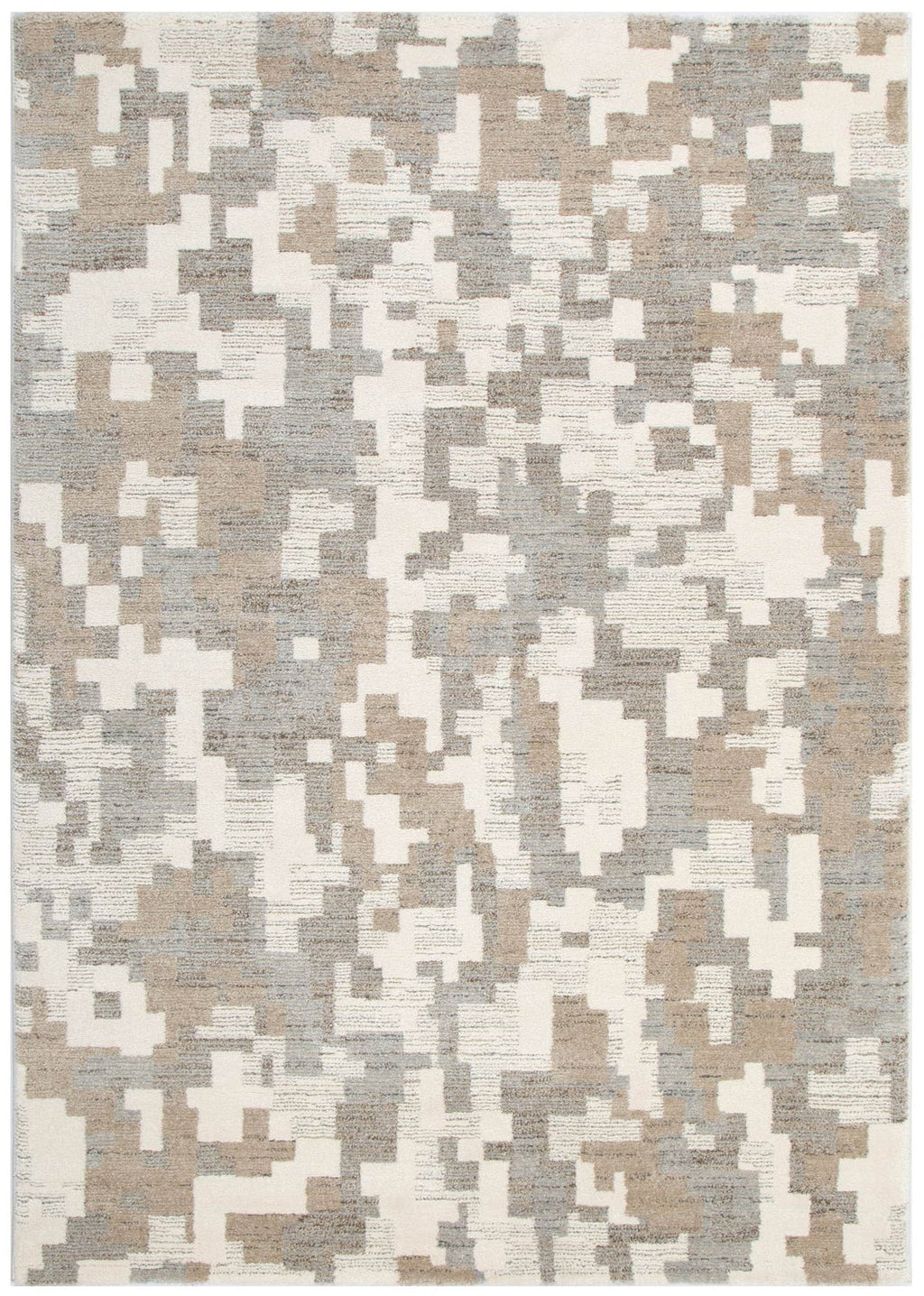 Serene Abstract Beige Grey Rug - N007 — detail 2