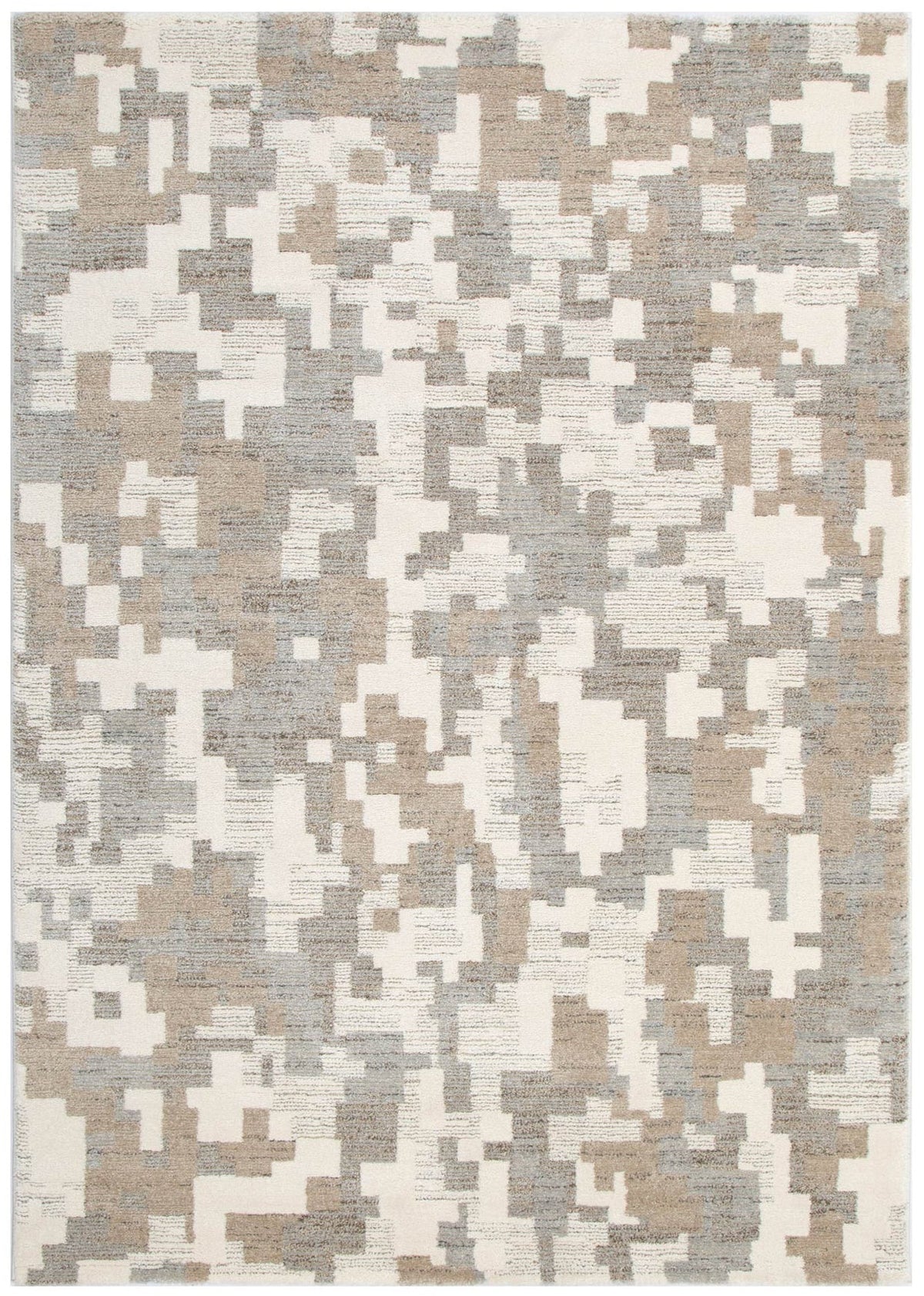 Serene Abstract Beige Grey Rug - N007 — detail 2