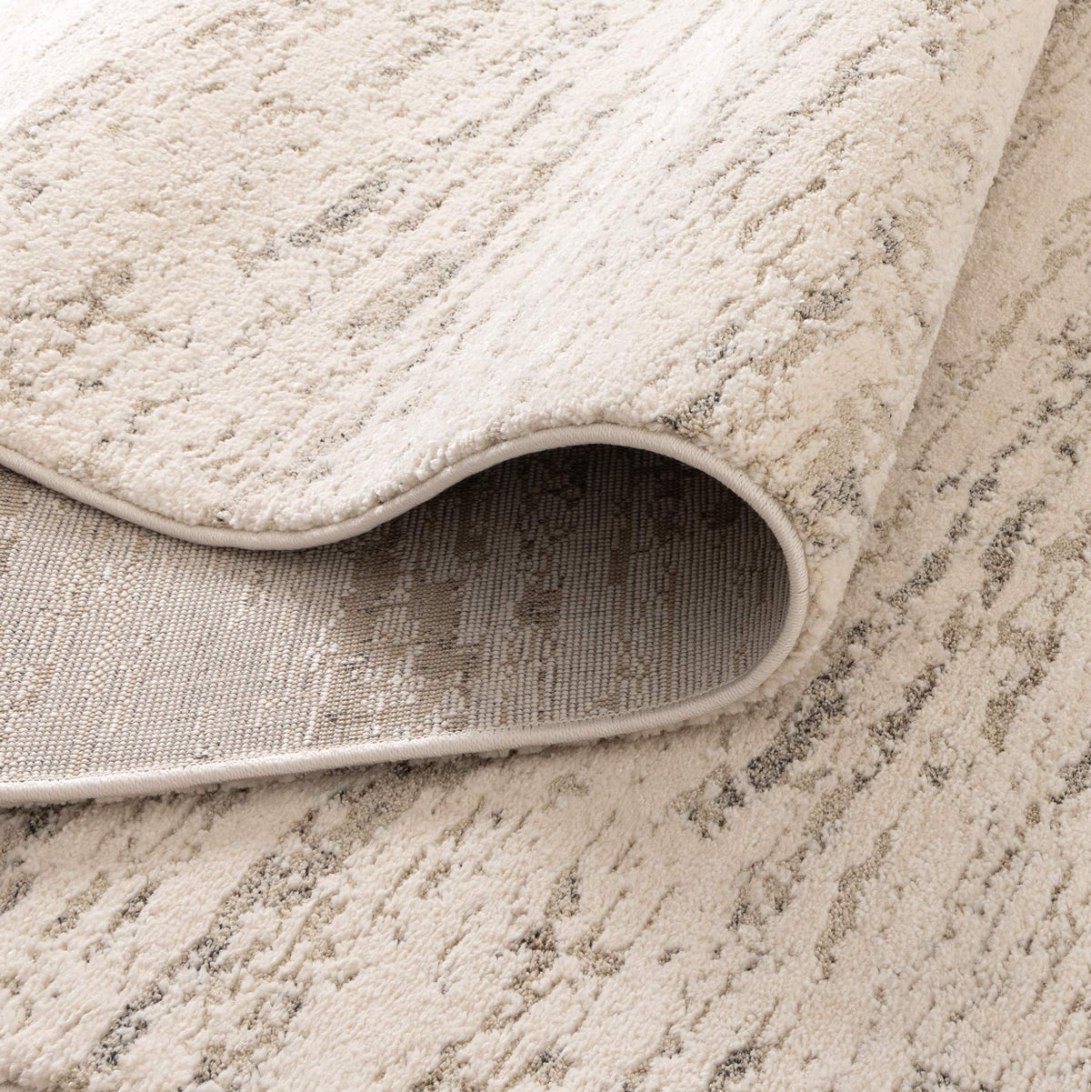 Serene Faded Cream Beige Rug - N006 — detail 4