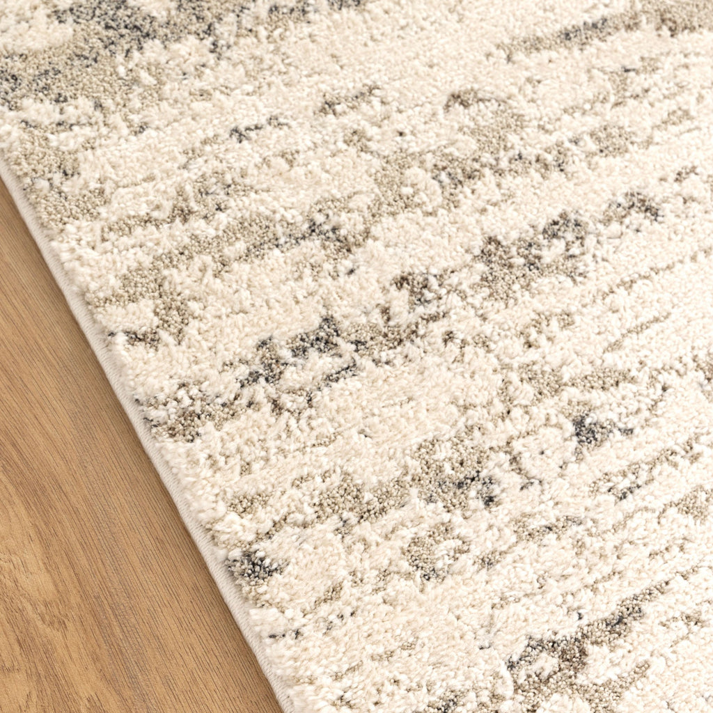 Serene Faded Cream Beige Rug - N006 — detail 6
