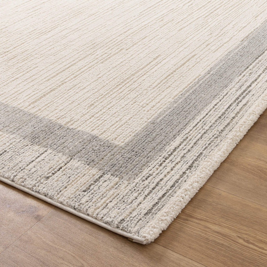 Serene Grey Border Rug - N002 — detail 3