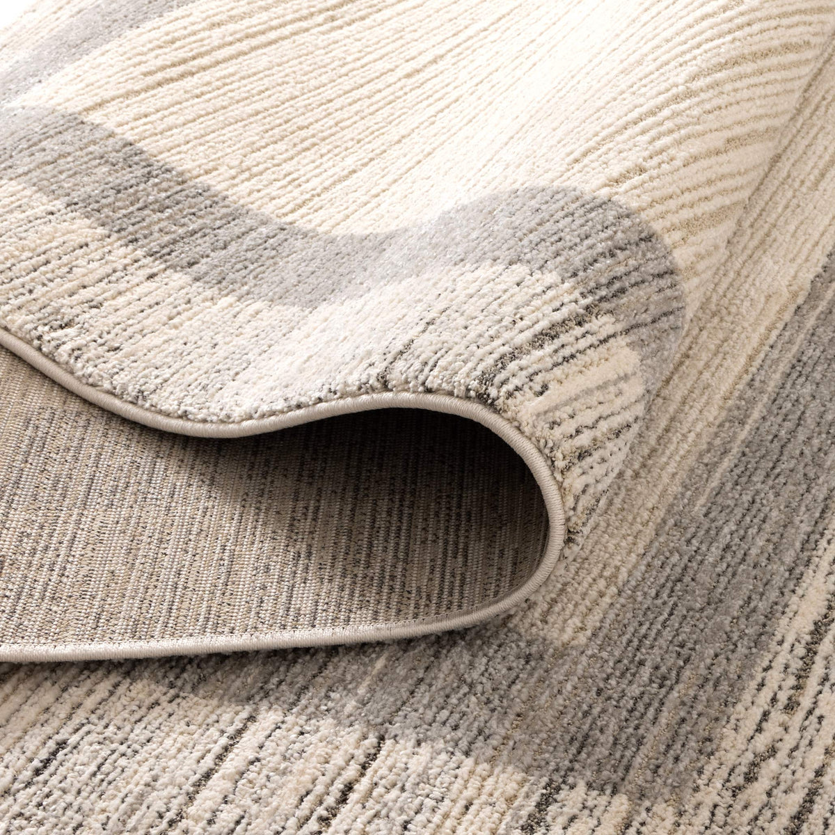 Serene Grey Border Rug - N002 — detail 4