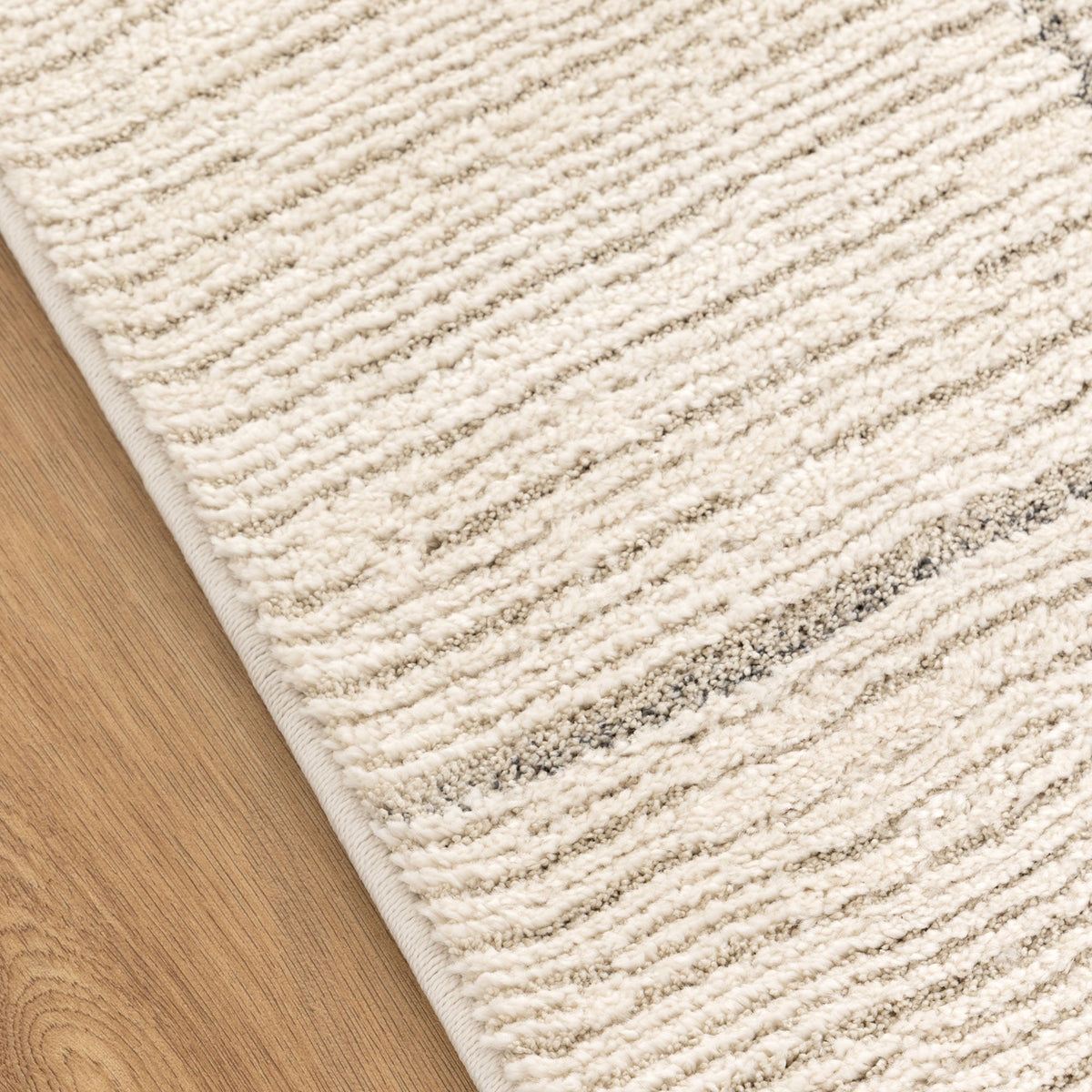 Serene Geometric Cream Rug - N001 — detail 6