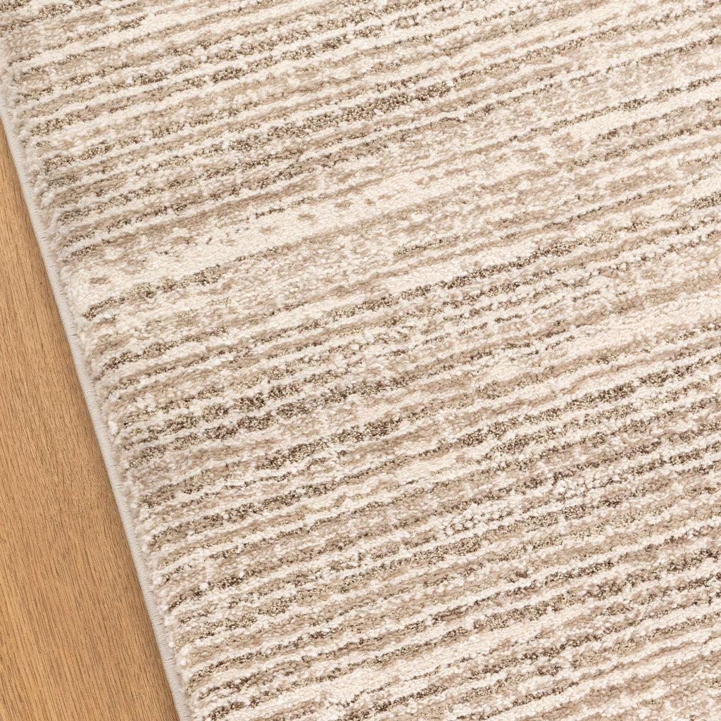 Serene Lines Cream Beige Rug - N003 — detail 6
