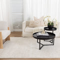 Serene Scandi Cream Rug - N004 — room or full rug view