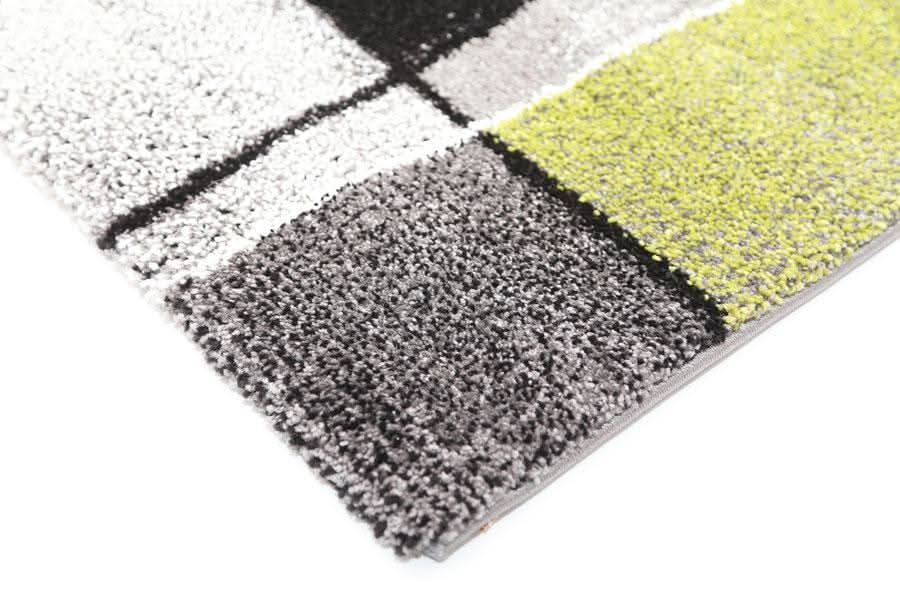 Solara 03 Grey Green modern rug detail