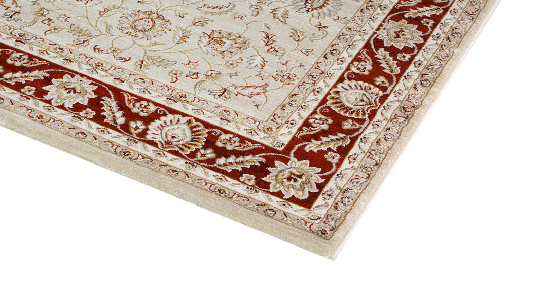 Bellavista Francesca Cream & Red Traditional Rug - 13414 10 — detail 2