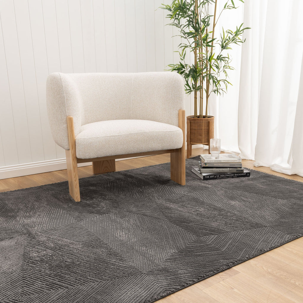Forma Prism Charcoal Rug S002 — room or full rug view