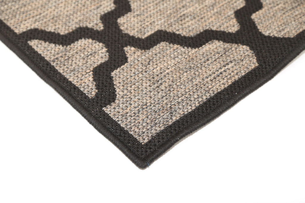 Terrazza Beige and Black Geometric Rug - 5663/J48-E — detail 3