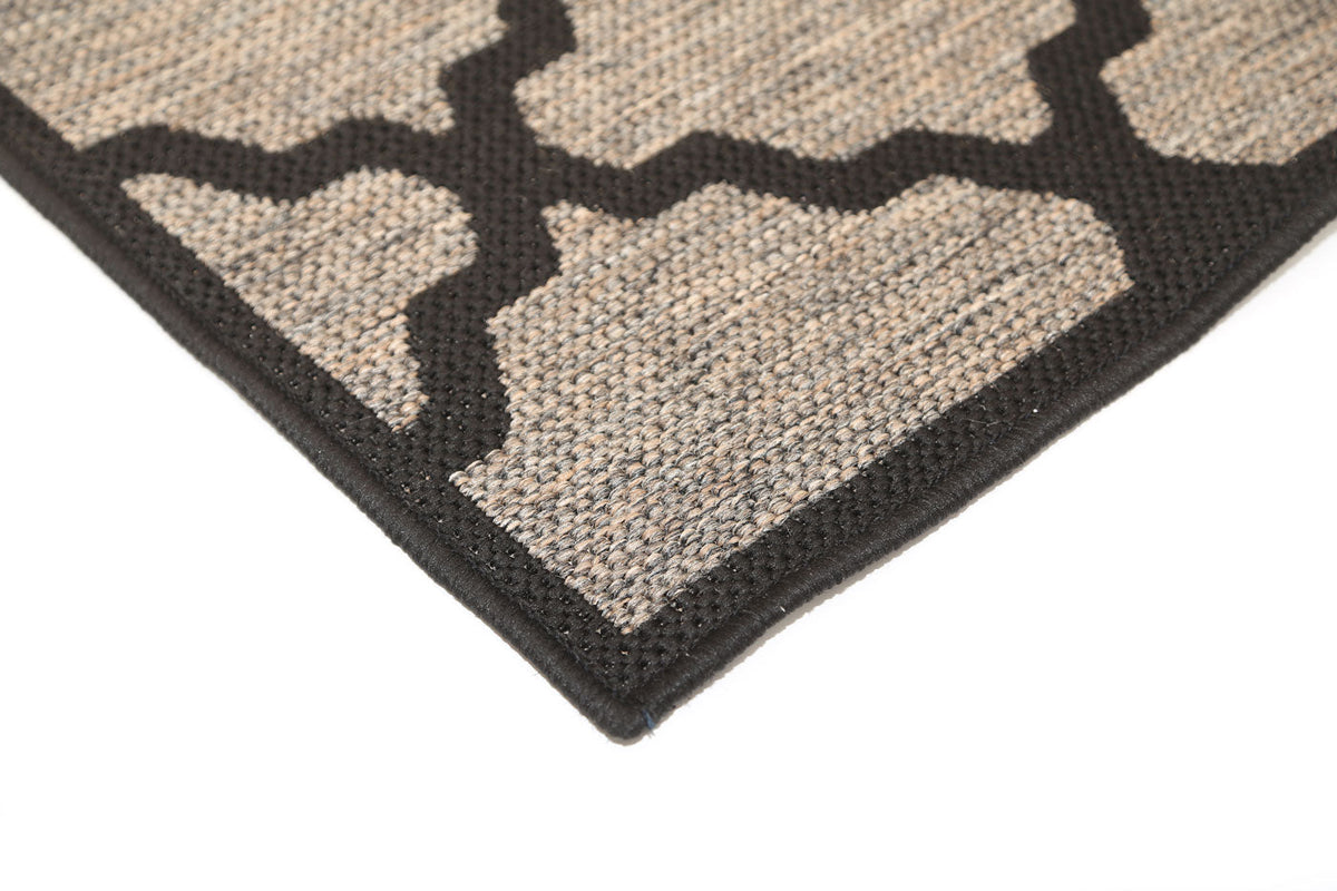 Terrazza Beige and Black Geometric Rug - 5663/J48-E — detail 3