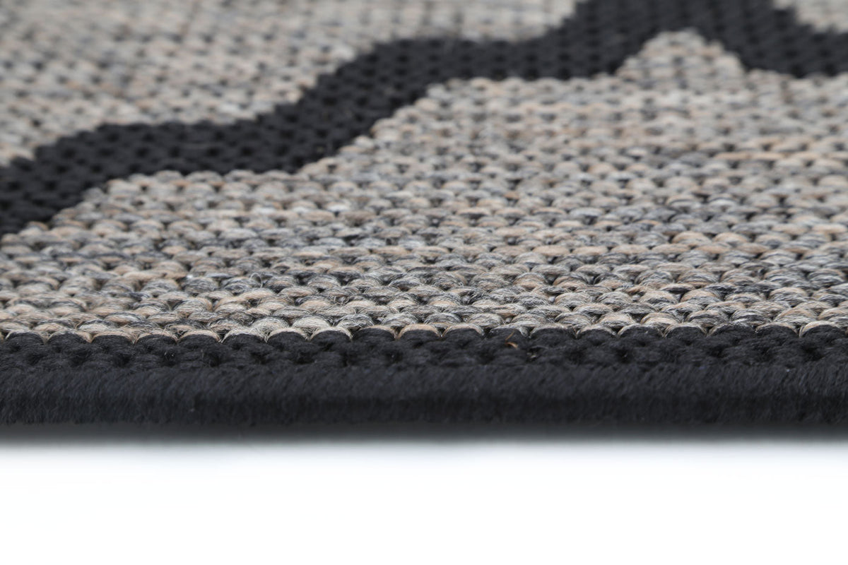 Terrazza Beige and Black Geometric Rug - 5663/J48-E — detail 4