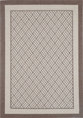 Terrazza Beige Geometric Ikat Bordered Rug - 1828/J84-D — room or full rug view