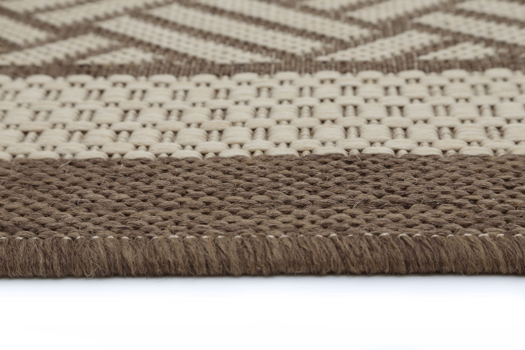 Terrazza Beige Geometric Ikat Bordered Rug - 1828/J84-D — detail 3