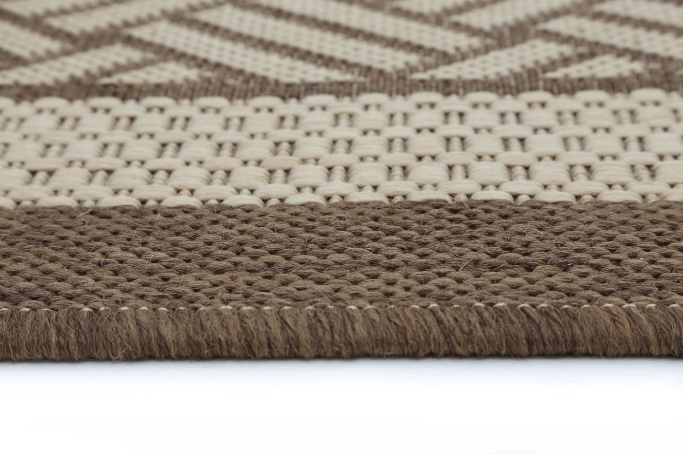 Terrazza Beige Geometric Ikat Bordered Rug - 1828/J84-D — detail 3