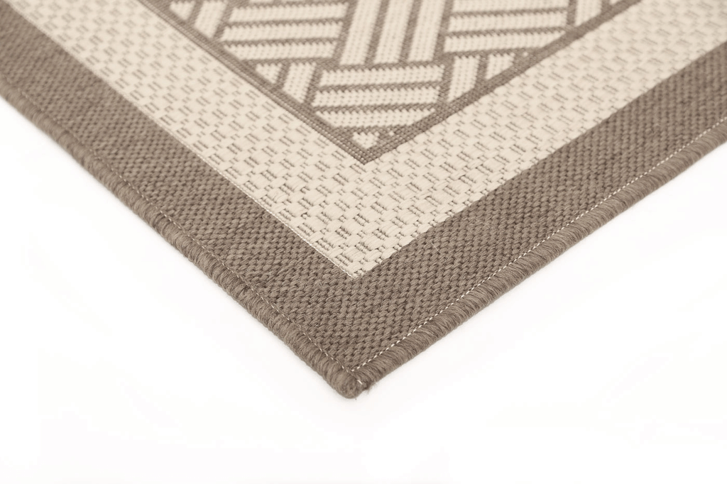 Terrazza Beige Geometric Ikat Bordered Rug - 1828/J84-D — detail 4