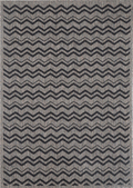 Terrazza Brown Beige and Black Geometric Rug - 5662/J48-E — room or full rug view
