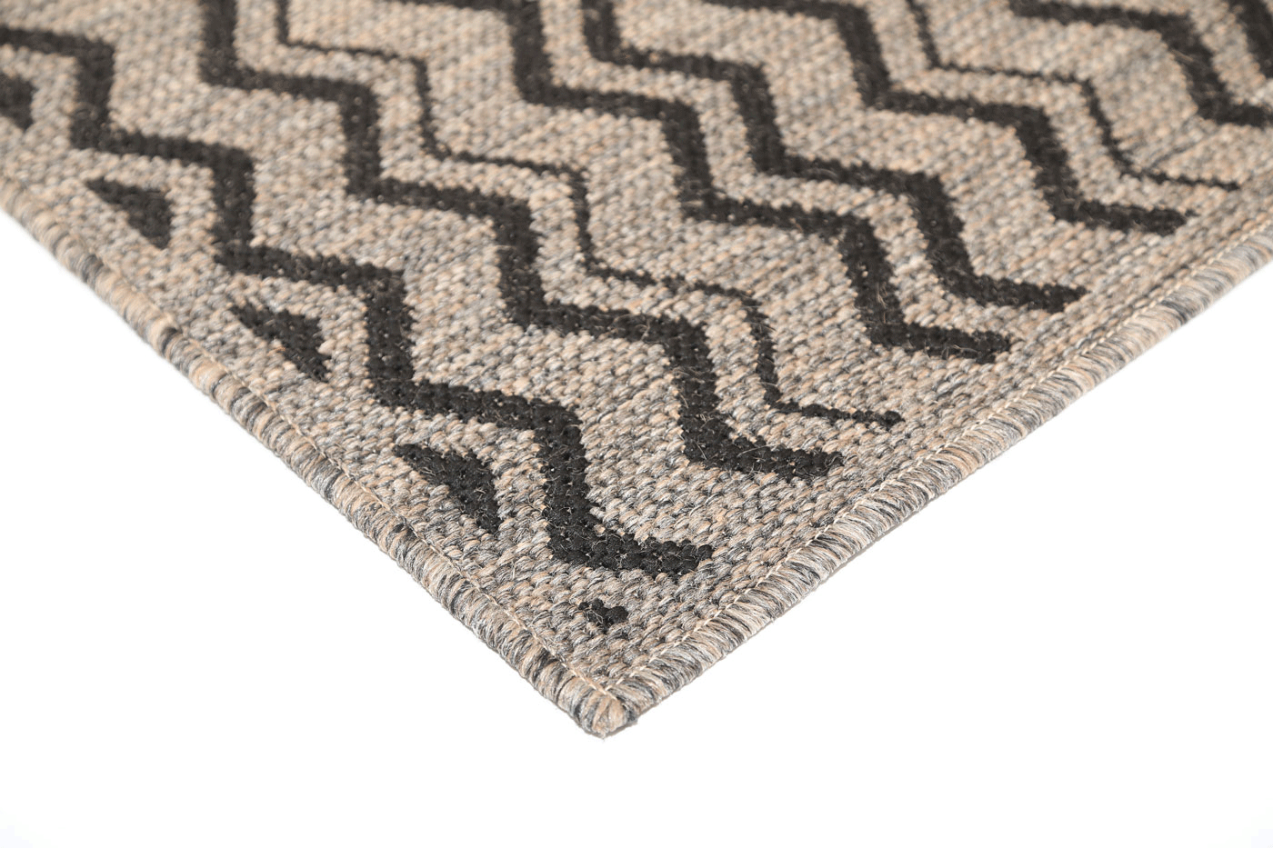 Terrazza Brown Beige and Black Geometric Rug - 5662/J48-E — detail 4