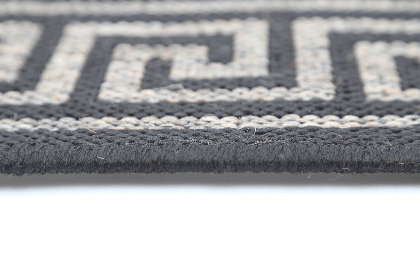 Terrazza Grey Bordered Patterned Rug - 1628/J48-K — detail 3