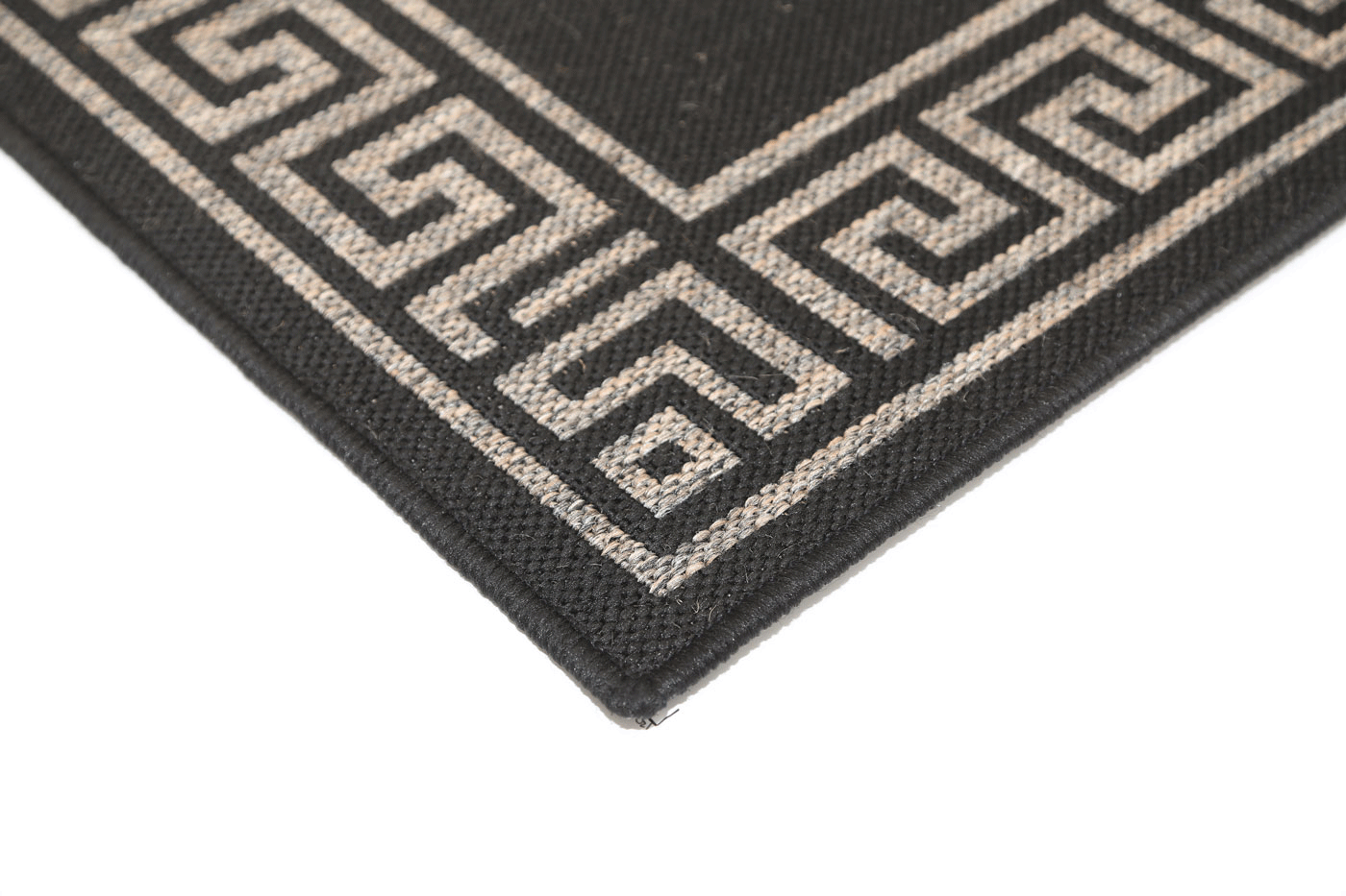 Terrazza Grey Bordered Patterned Rug - 1628/J48-K — detail 4