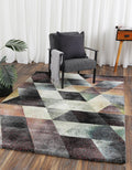 Azure Geometry TIFF08 (21423 090) — room or full rug view