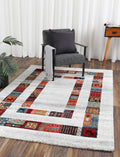 Azure Geometry TIFF09 (21819 110) — room or full rug view