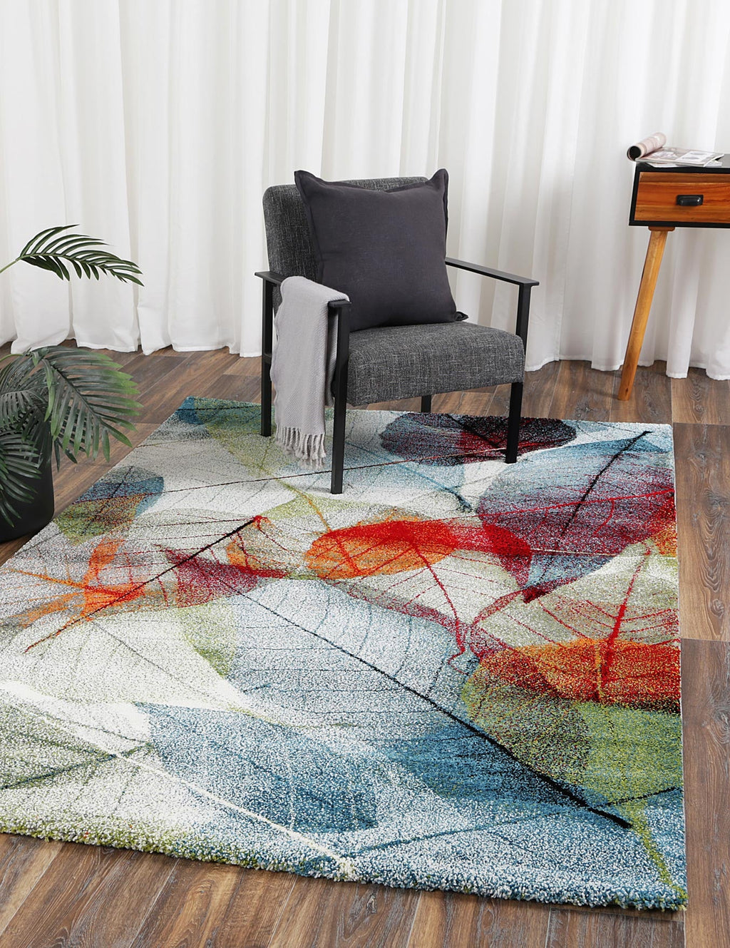 Azure Geometry TIFF13 (22368 111) — room or full rug view