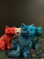 Handmade Ceramic Cats Handmade Ceramics Blue  