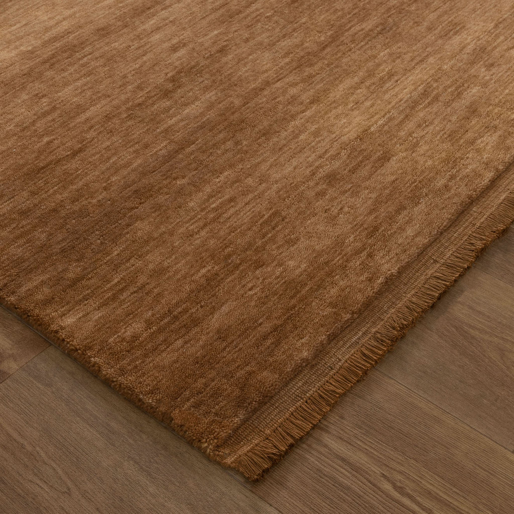 Charleston Hand-Knotted Wool Rug Butterscotch wool rug – product view 2