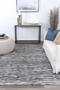Copacabana Chevron Stone Wool Rug detail 3