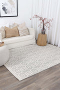 Copacabana Diamond Grey Wool Rug detail 3